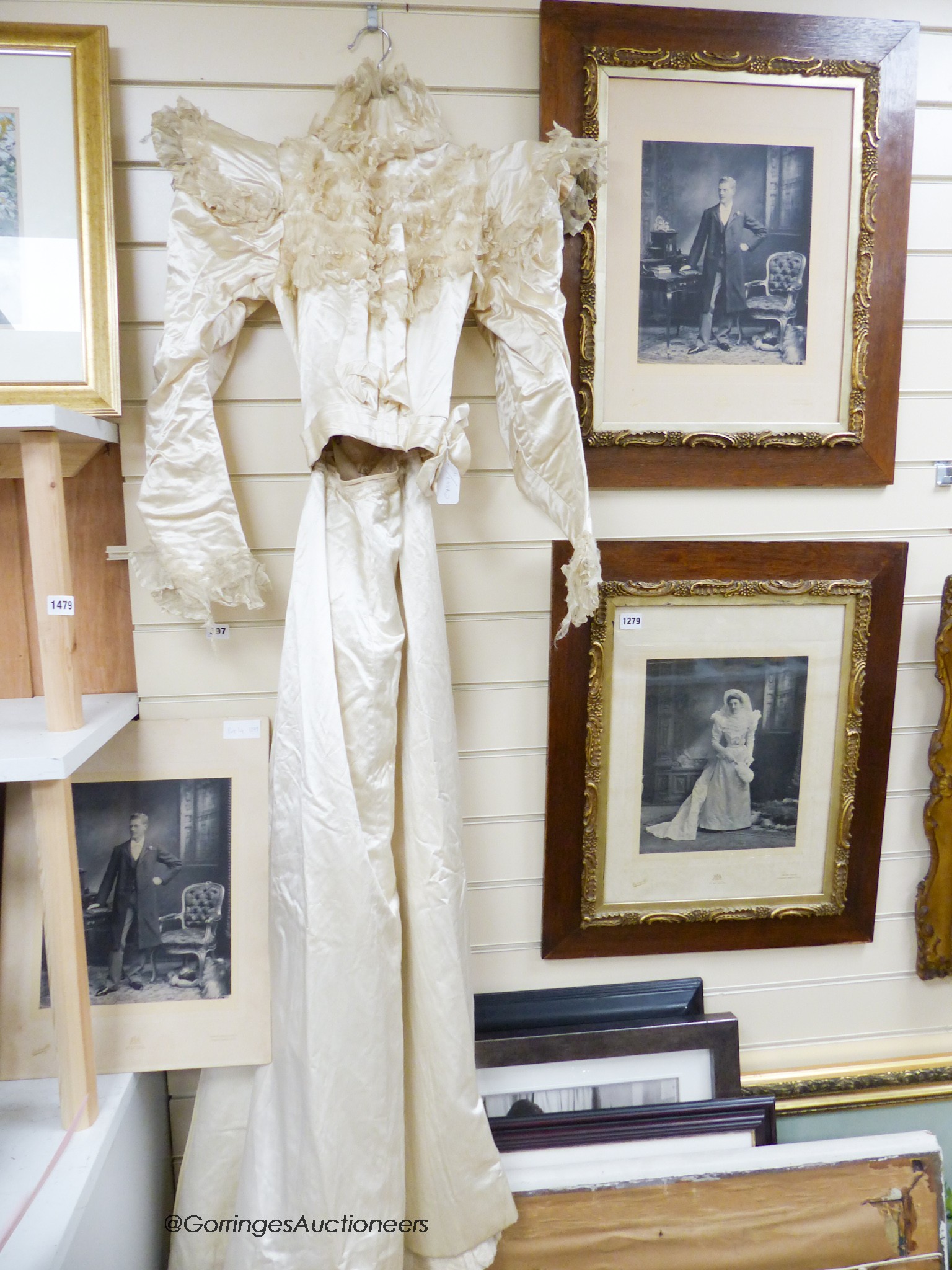 MacCowan's wedding dress with photographs